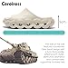 Ceroiress Men's Platform Recovery Slides Sport Sandals Flatform Chunky Cloud Trendy Height increase Clogs Stylish Comfort Fashion EVA(Beige, Adult, Women, 10, Numeric, US Footwear Size System, Medium)
