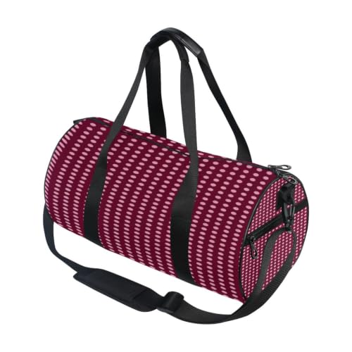 Bolsa de deporte redonda y ligera ideal para tus rutinas de gimnasio y viajes cortos de fin de semana