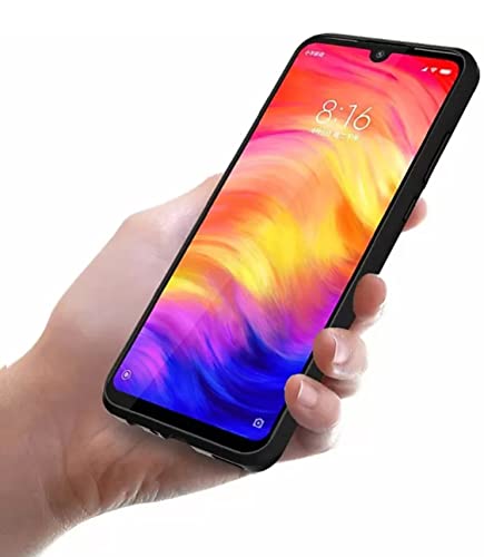 Image of Mobile Back Cover Case for Xiaomi Mi 7 (Silicone Case|CameraProtection|Black SC1510)