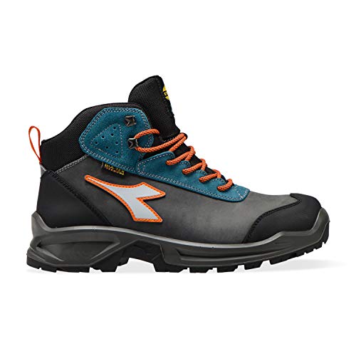 Diadora Sport Diatex Mid S3 Wr Ci Src, Mocassino Uomo, Grigio Castello Blu Lunare, 35 EU