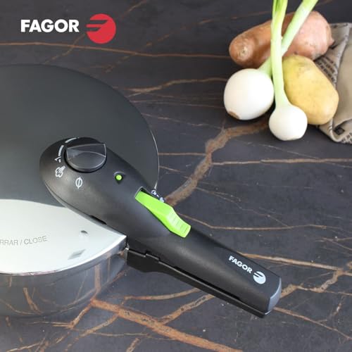 Fagor Rapid Xpress Pressure Cooker 6 + 4 Litres, Induction, Express Super Fast, Stainless Steel 18/10, All Types of Cookers, Thermo Diffuser Bottom, 2 Pressure Levels, 5 Safety Systems - Image 6