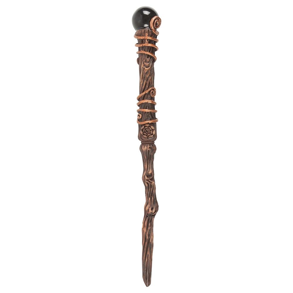 Something Different Men's Brown/Black Protection Obsidian Crystal Wand (One Size) ()
