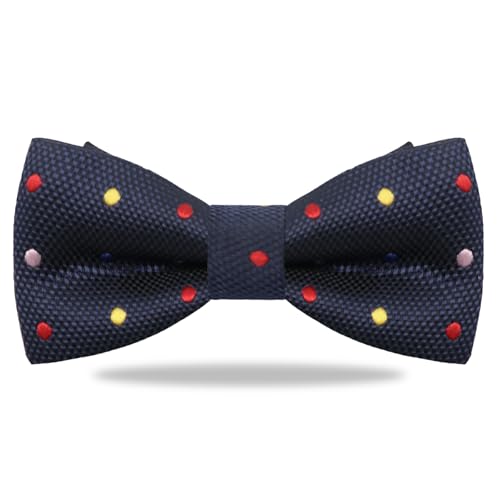 Polka Dot Bow Ties For Boys Girls, Adjustable Pre-tied Kids Boy's Bowtie for School Uniforms Wedding Party Concert