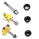 Bestgle collet adapter 3 stücke spannzangen adapter collet chuck spannmutter federzangen set hochwertiges kohlenstoffstahlmaterial für geradschleifer ersatzspannzange schneiden 6mm 6.35mm 8mm