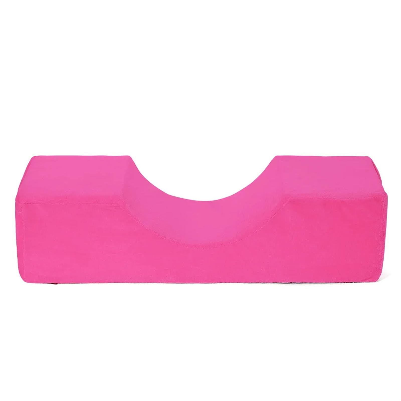 EKalgretrA Lash Pillow for Lash Extensions Professional Lash Pillow Neck Support Eyelash Pillow Soft Grafting Eyelashes Memory Foam Eyelash Extension Pillow Makeup Salon(Rose Red Flannel)