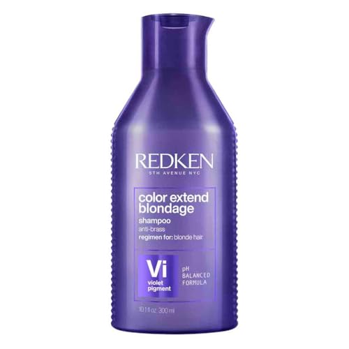 Redken, Champú para el Cuidado del Color para Cabello Rubio, Color Extend Blondage, 300 ml
