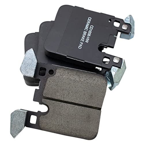 Image of TRQ Rear Brake Pad & Rotor Kit Ceramic Compatible with BMW
