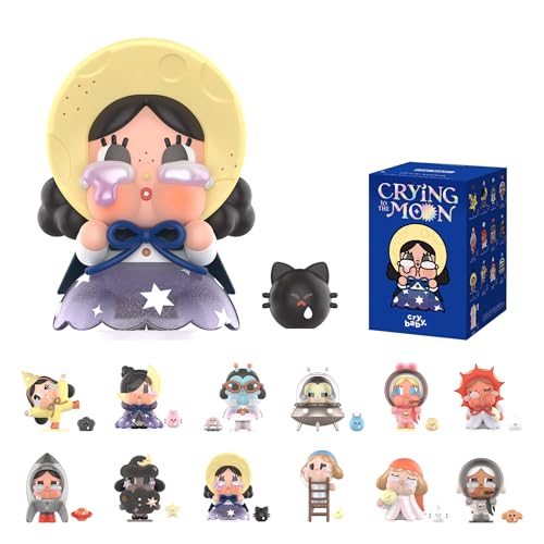 POP MART Crybaby Crying to The Moon Series Blind Box Figures Collectible Toys Home Decorations Holiday Birthday Gifts for Girls and Boys Single Box