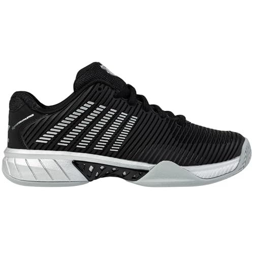 K-Swiss/Master Athletics Women's Hypercourt Express 2 Tennis Shoe (Black/Silver)
