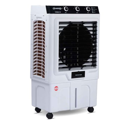 Image of Turbo 70 Air Cooler | 70Ltr Tank Capacity | 18 Inch Fan | Big Ice-Chamber | 3-Speed with Auto Swing | 4-Way Air Deflection | Dense Anti-Bacto Honeycomb Cooling Pads