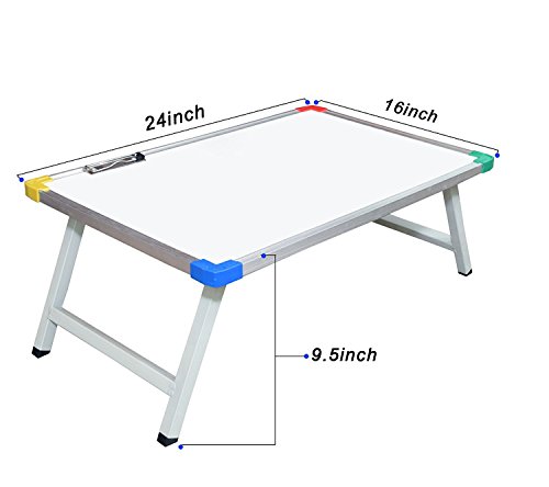 Image of Multi-Purpose Folding White-Study Table /Learning Table /Writing Table /Marker Table /Bad Table for Kids, Office, Home