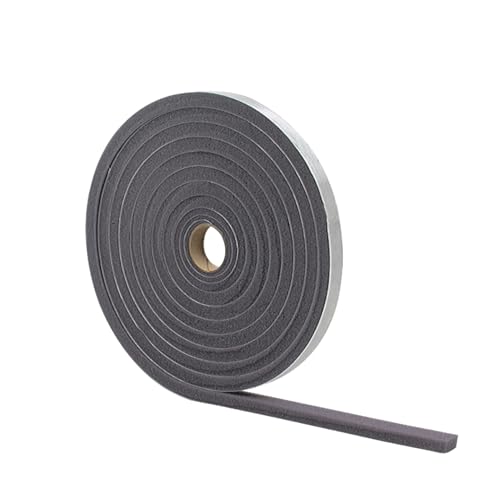 Image of M-D Building Products 02071 1 /4 in. x 1 /2 in. x 17 ft. Gray Economy Foam Window Seal for Medium Gaps