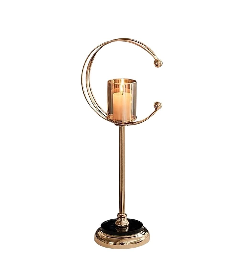 metal candlesticks, Candle Holder Candelabra Stand Glass Candlestick Romantic Dining Table Dinner Luxury Modern Home Decor