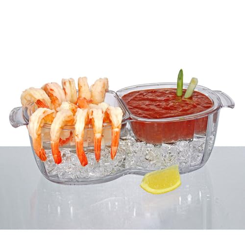 Prodyne Duo Ice Dip Bowl, One Size, Clear