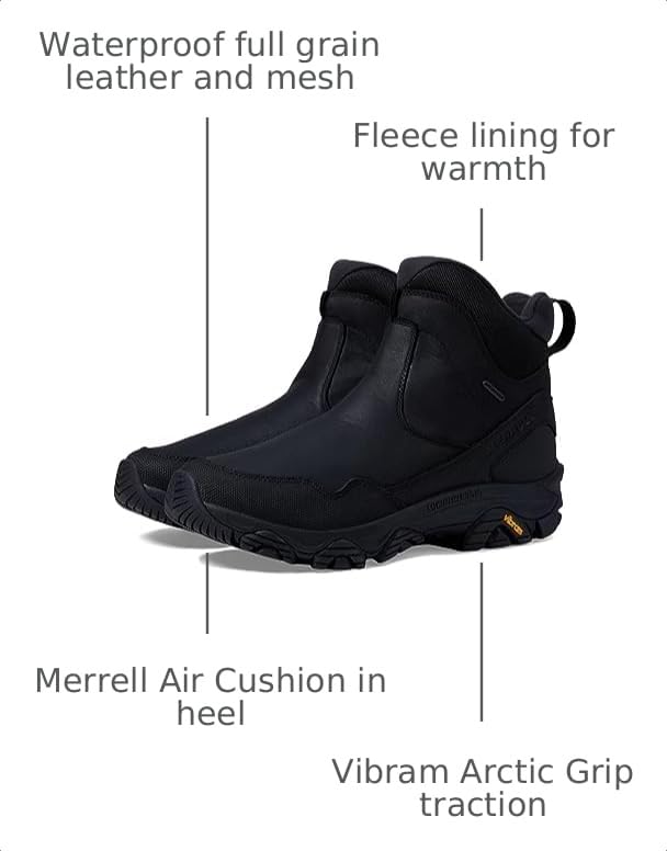 Image of Merrell Men's Coldpack 3 Thermo Tall Zip Waterproof Snow Boots