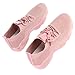 SPYMINNPOO Running Shoes, Stylish Breathable Fashion Sneakers for Women and Girls Net Fabric Design, Anti-Slip Sole, Comforta Pink