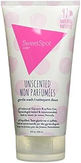 SweetSpot Labs Clean, Natural, pH Balanced, Gentle Intimate Feminine Body Wash, Unscented, 8
