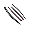 Tuningpros WD2-563 Dark Smoke 4 Pcs Set Window Visor (Outside Mount) Deflector Rain Guard Compatible with 2010-2015 Kia Optima #1