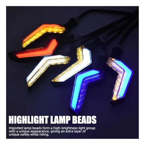 Clignotant moto clignotant de cycle 2x LED effet dynamique direction fluide ATV