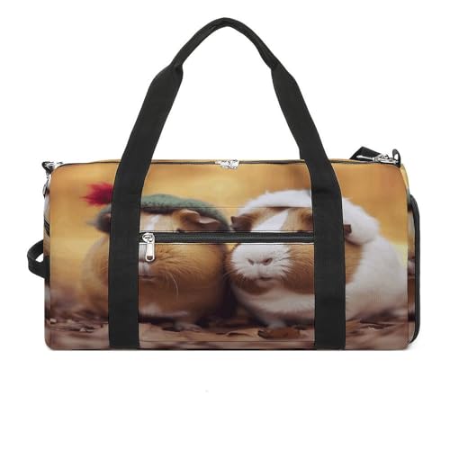Gym Bag,Cute Guinea Pigs Gym Duffle Bag,sports Gym Bag,small Fitness Workout Sports Duffle Bag,gym Bag for Women And Men, style