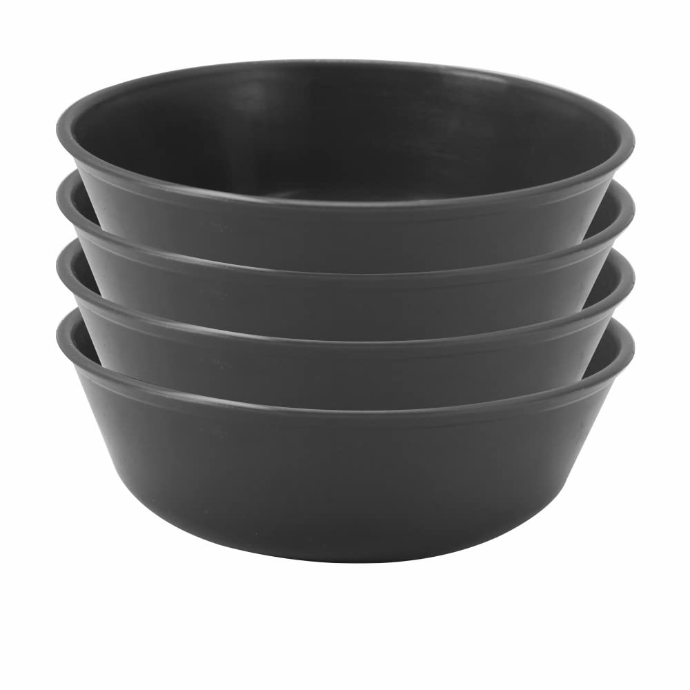 Wonder Plastic Sigma 300 Microwave Safe Multipurpose Mixing Bowls, Set of 4 pc Bowl 300 ml (Grey)