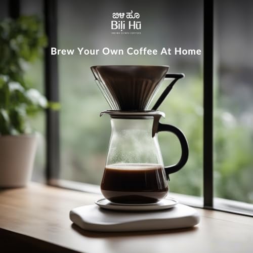 Image of Bili Hu Coffee, Pour Over Coffee Powder Balur Estate, Robusta Blend, Medium Roast, (Pack of 1, 250 gms)