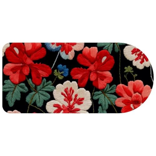 Tapis de souris floral pour ordinateur portable et grand clavier de jeu sur caoutchouc