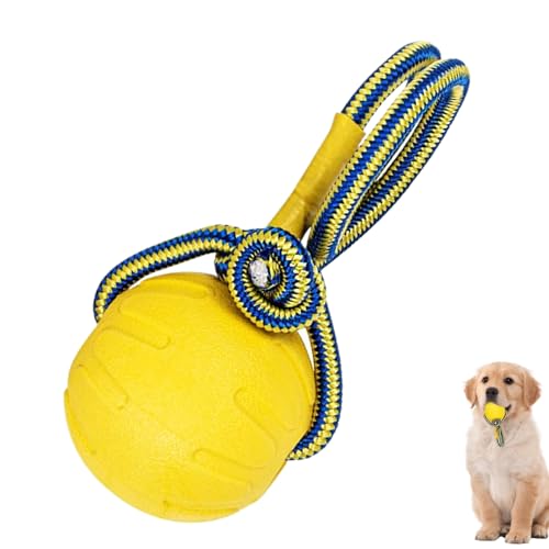 Dog Ball With Handle, Indestructible Chewing Training Toy, Polyester Material, Interactive Puppy Ball, Pet Teething Toy, Durable