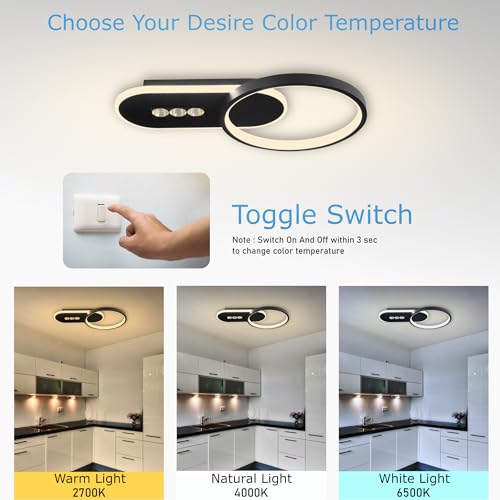 Image of Smartway 40W Harmony Round LED Ceiling Light | Modern Decorative | 3 Light Modes (Warm, Cold & Natural White) | Bedroom, Living Room, Dining, Office | 1 Year Warranty