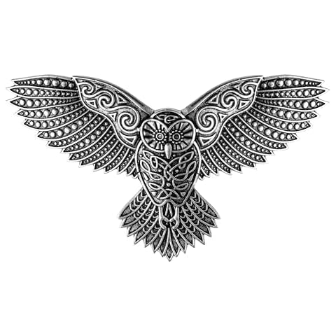 HAQUIL Antique Celtic Owl Hairpin Cover