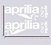 Aufkleber-Set kompatibel mit Aprilia Pegaso 650 Kit 1 Motorrad Decal Farbe Code 1224 Weiß (010 Bianco)