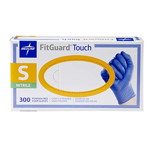 Medline FitGuard Touch Nitrile Exam Gloves, Disposable, PowderFree