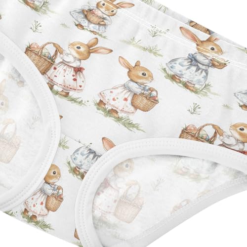 Girls Underwear Soft Cotton Easter Rabbit Kids Panties in Sizes 2/3t, 4t, 5t, 6 and 84