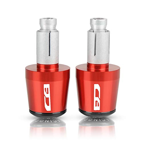 Für BMW C650GT C650GT 2012-2015 2013 2014 7/8 '' 22mm CNC Billet Aluminium Motorrad Hbar Endkappe Griff Bar Cap End Stecker Griffe Lenkerenden (Farbe : Rot)