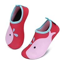 SAGUARO Escarpines Niño Niña Zapatillas para Agua Zapatos de Playa Río Calzado Deportes Acuáticos para Buceo Piscina Surf Natación Nadar Mares, Rojo, 20/21 EU