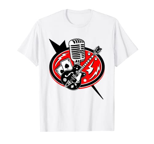 Rock and Roll Ropa Rockabilly Años 50 Retro Vintage Rockera Camiseta