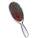 Spazzola per capelli in nylon con setole morbide, spazzola per capelli (argento cromato)