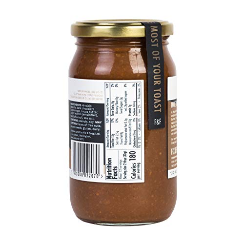 Gourmet Peanut Butter, Chunky Chocolate Spread, Keto Peanut Butter, Low Sugar Peanut Butter, Dark Chocolate, 375g - Fix and Fogg Peanut Butter - Thumbnail 7