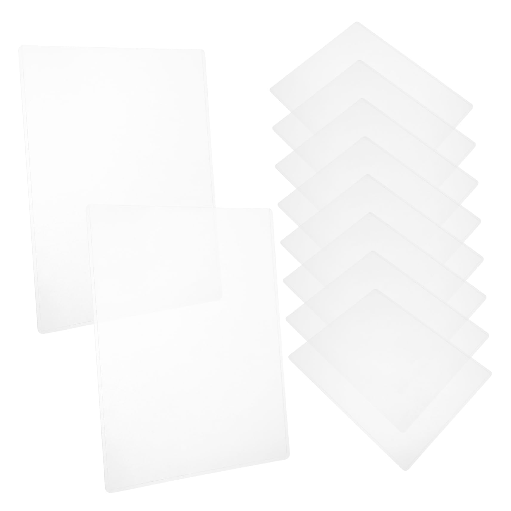 SHINEOFI 30 pezzi Buste Rigide Trasparenti per Foto Documenti Poster Menù Album Custodie Plastica Durevoli per Protezione Facile e