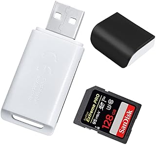 New SD Card Reader USB [1 Pack] SD Card Reader, Memory Card Reader, External Memory Card Readers, SD Card Adapter for Laptop Windows, SD USB Adapter OTG