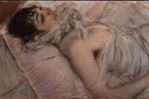 Art imprimé image comtesse de Rasty pour habiller un grand mur vide salon 60x90cm
