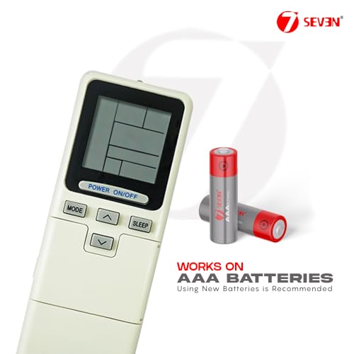 Image of 7SEVEN Compatible Voltas Ac Remote Original 433kHz Model 99 Suitable for Split, Window and Cassette Air Conditioner Match Existing Remote Control Key by Key to replicate Function of Original