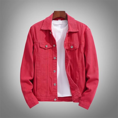 Image of Idopy Men`s Casual Cowboy Rugged Jean Denim Biker Trucker Jacket