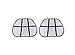 PrimeTrendz Ergonomic Lumbar Mesh Back Support (2 Pack).
