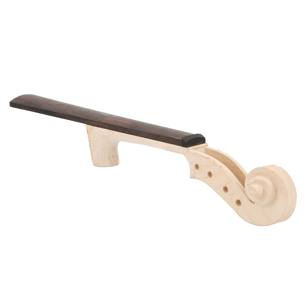 RiToEasysports Manico per Violino, Tastiera in Acero e Ebano Accessori per Liuteria per Violino per 4/4 (Manico di Violino