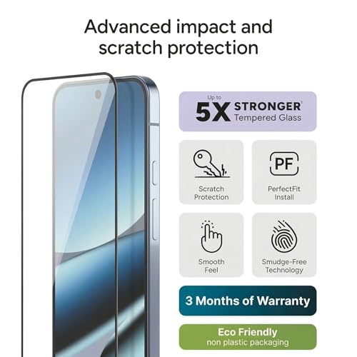 Image of Casecandy - (Pack 2 Tempered Glass Screen Protector Guard For Pixel 10 Pro XL /Pixel 9 Pro XL HD /Fingerprint Working /Case-Friendly /Easy Installation Kit