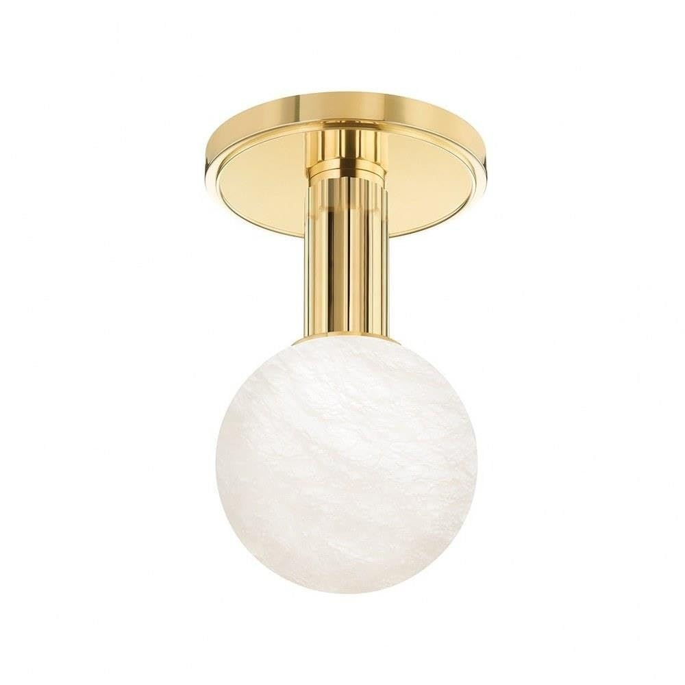 Hudson Valley Lighting Murray Hill - 5W 1 LED Flush Mount-8 Inches Tall and 4.5 Inches Wide-Aged Brass Finish