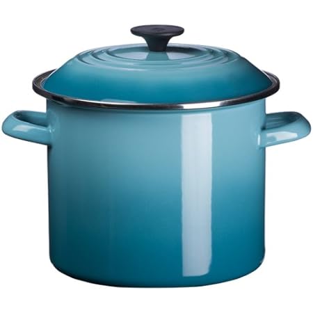 Le Creuset Enamel-on-Steel 6-Quart Covered Stockpot, Caribbean