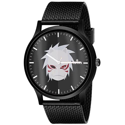 AROA Watch New Watch for Anbu Mask Naruto Men Black Metal Type Rubber Analog Watch Black Dial for Men Stylish Watch for Boys (B0C17LKC3B) Amazon Price History, Amazon Price Tracker