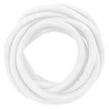 Spécifications et matériaux : vous recevrez un manchon de Gaine Cable blanc de 3 mètres de long et 10 millimètres de diamètre, tissé à partir de fils monofilaments et multifilaments en polyester. Sûr et non toxique, il offre une excellente résistance au feu, à l'abrasion et à la poussière. Plage de température : -50°C à +150°C.